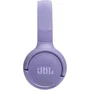 JBL Tune 520BT Auriculares Inalambricos Supraaurales Pure Bass Bluetooth 5.3, 57h Autonomia, Microfono, Plegables, Color Purpura, TUNE 520BT PUR